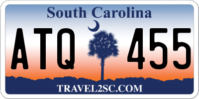 SC license plate ATQ455
