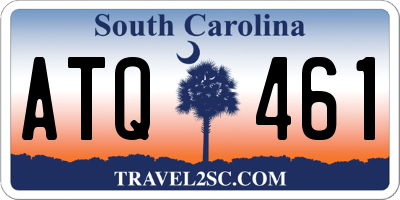 SC license plate ATQ461