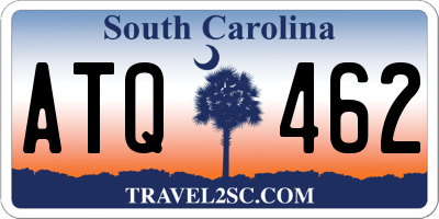SC license plate ATQ462