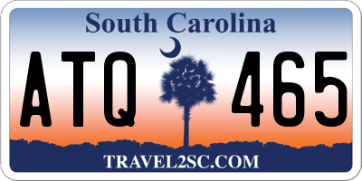 SC license plate ATQ465