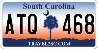SC license plate ATQ468