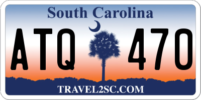 SC license plate ATQ470
