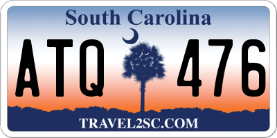SC license plate ATQ476