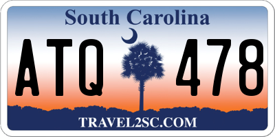 SC license plate ATQ478