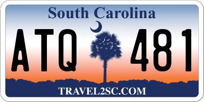 SC license plate ATQ481