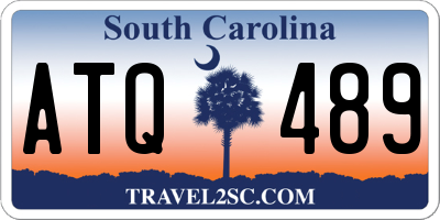 SC license plate ATQ489