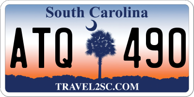 SC license plate ATQ490