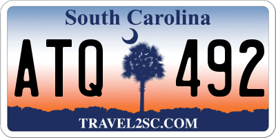 SC license plate ATQ492