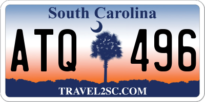 SC license plate ATQ496