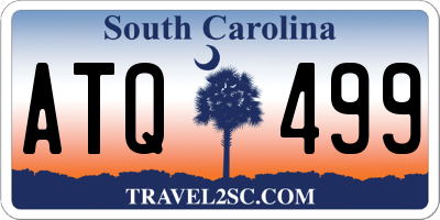 SC license plate ATQ499