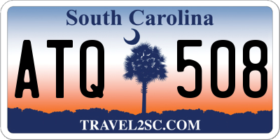 SC license plate ATQ508
