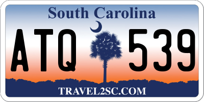 SC license plate ATQ539