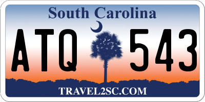 SC license plate ATQ543