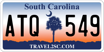 SC license plate ATQ549