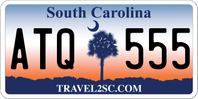 SC license plate ATQ555