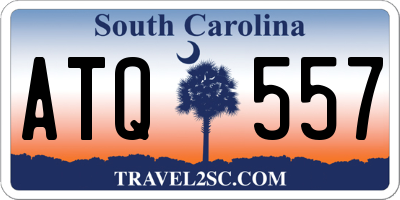 SC license plate ATQ557