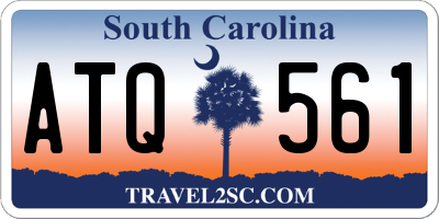 SC license plate ATQ561