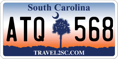 SC license plate ATQ568