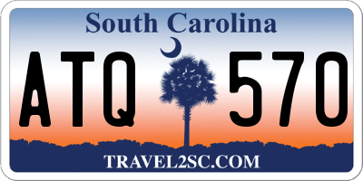 SC license plate ATQ570