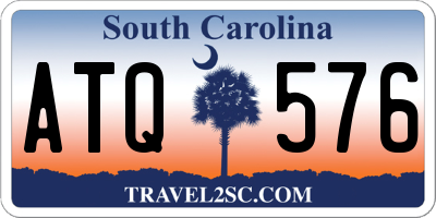 SC license plate ATQ576