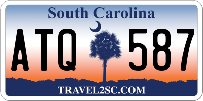 SC license plate ATQ587