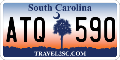 SC license plate ATQ590