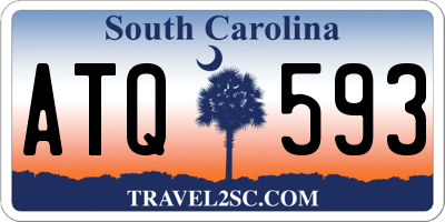 SC license plate ATQ593