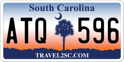 SC license plate ATQ596