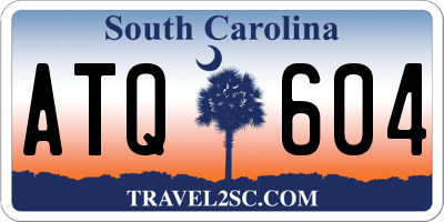 SC license plate ATQ604