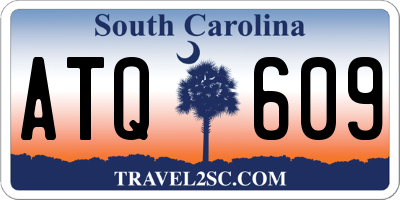 SC license plate ATQ609