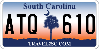 SC license plate ATQ610