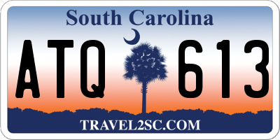 SC license plate ATQ613