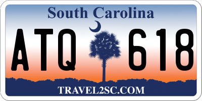 SC license plate ATQ618