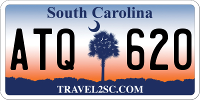 SC license plate ATQ620