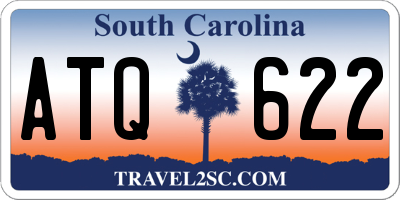 SC license plate ATQ622