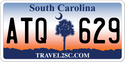 SC license plate ATQ629