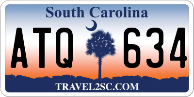 SC license plate ATQ634