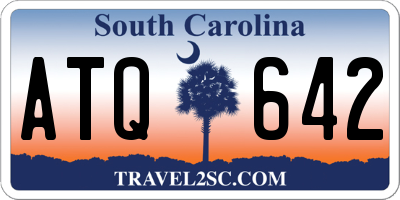 SC license plate ATQ642