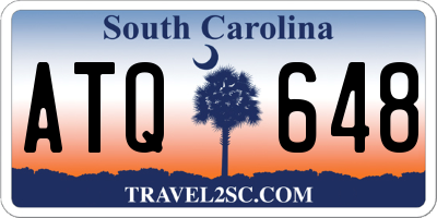 SC license plate ATQ648