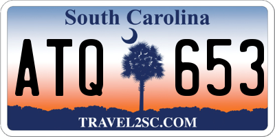 SC license plate ATQ653