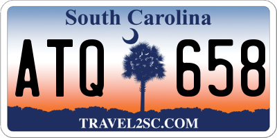 SC license plate ATQ658