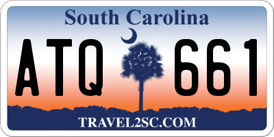 SC license plate ATQ661