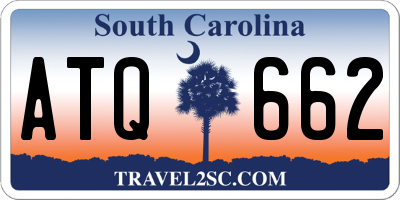 SC license plate ATQ662