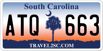 SC license plate ATQ663