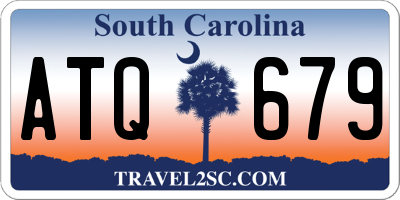 SC license plate ATQ679