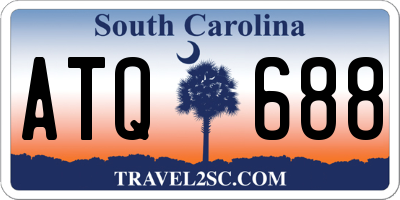 SC license plate ATQ688
