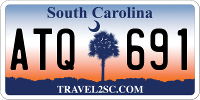 SC license plate ATQ691