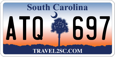 SC license plate ATQ697