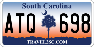 SC license plate ATQ698