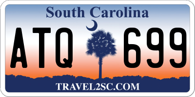 SC license plate ATQ699